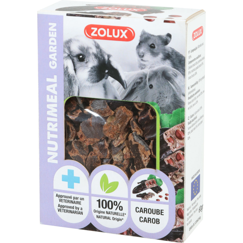 Friandises caroube séché 40 g pour rongeur