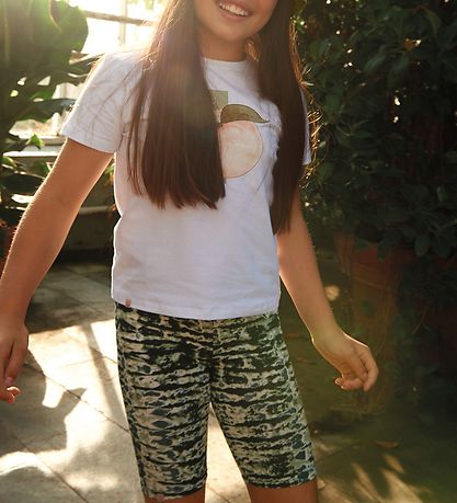 Rosemunde Shorts - Blåe Striped Tie Dye Print