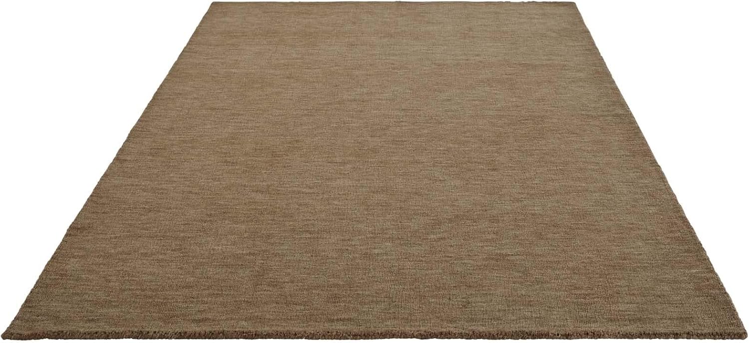 Taracarpet Teppich Vanessa Wool Gabbeh Loom Wollteppich strapazierfähiger Schurwollteppich fürs Wohnzimmer, Schlafzimmer und Esszimmer beige 130x190 cm