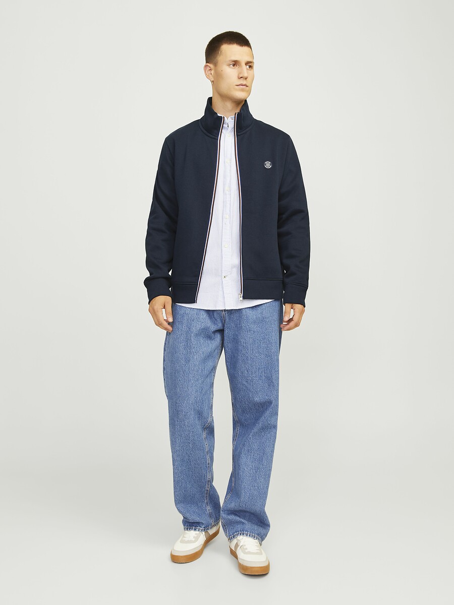 JACK & JONES<br>Suéter com zíper e gola alta