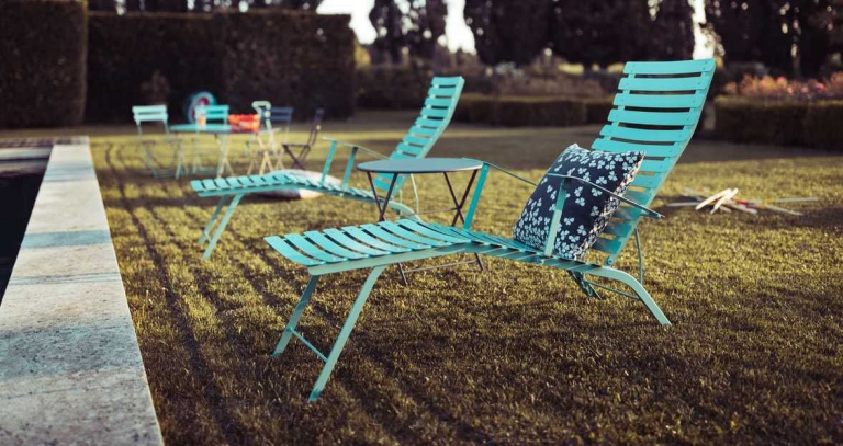 Fermob Trèfle outdoor kussen 44x44 Red Ochre