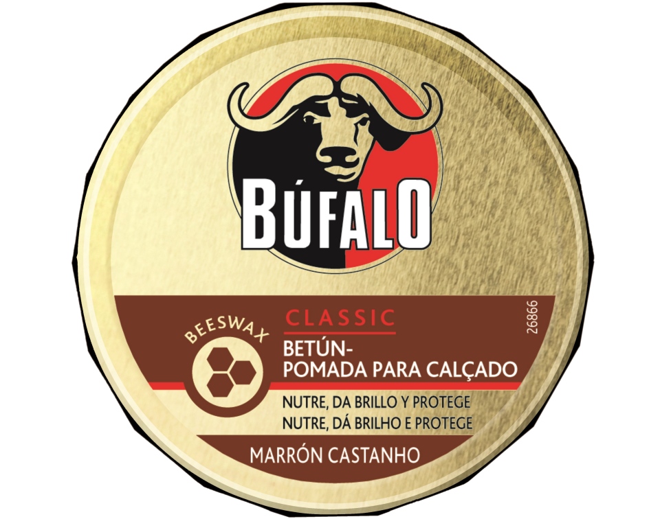 Creme Calçado Castanho Lata Búfalo 75ml