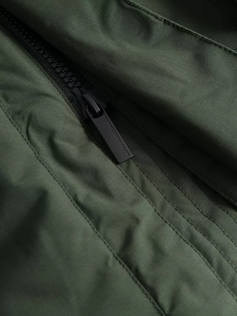 KNOWLEDGE COTTON APPAREL Parka APEX CANVAS dunkelgrün