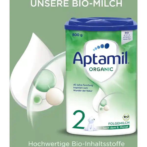 Bio ORGANIC 2 Folgemilch nach dem 6. Monat