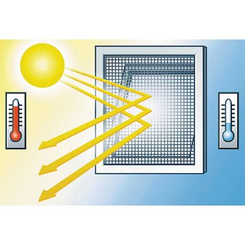 Moustiquaire avec protection solaire pour fenêtre