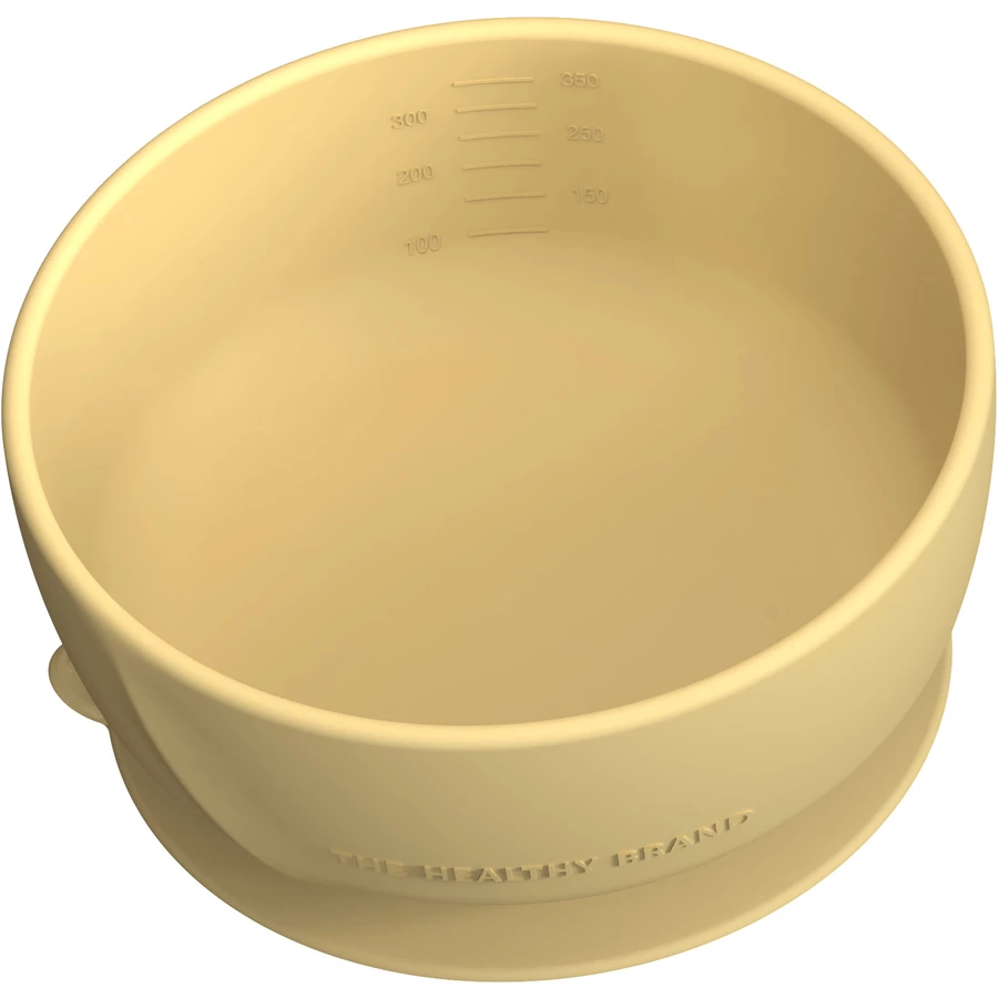 everyday® baby  Esslernschüssel mit Saugfuß Silikon, soft yellow