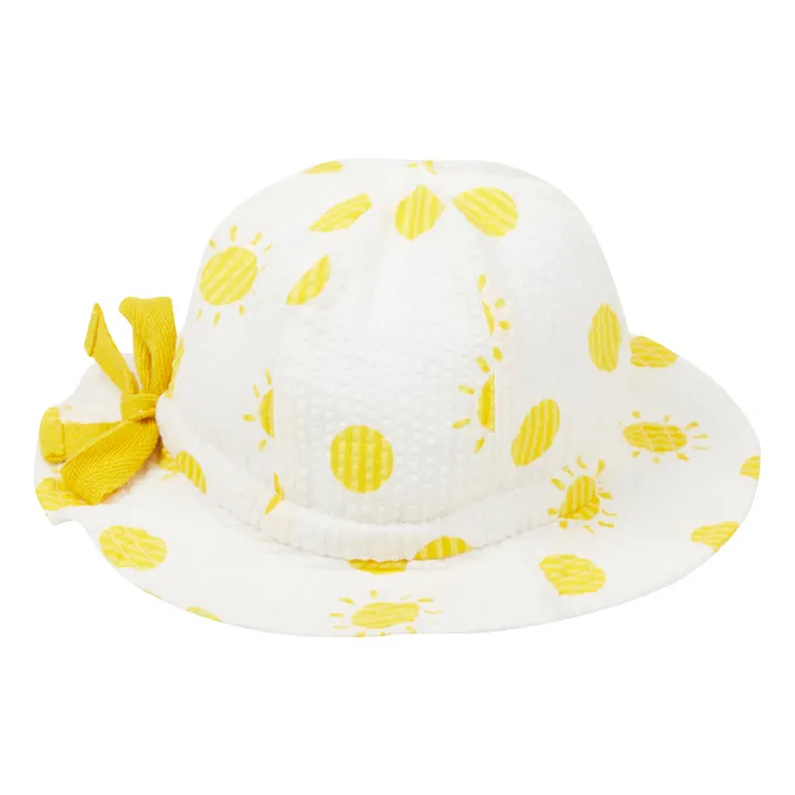 Arsène et Les Pipelettes Chapeau Feben Soleil Seersucker | Jaune