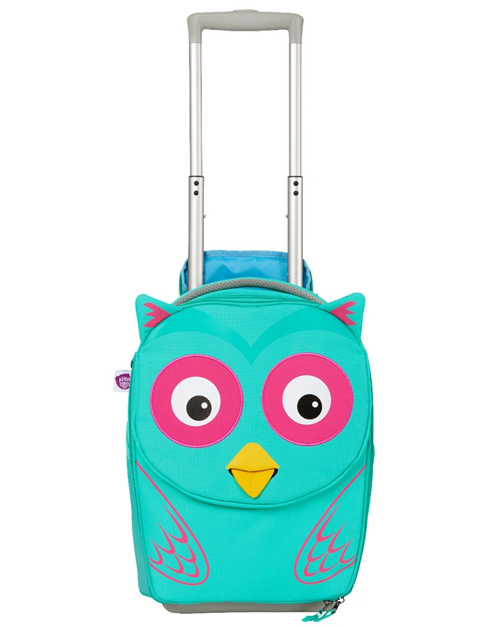 Kinder-Trolley ELUISE EULE (30x40x16,5) in türkis
