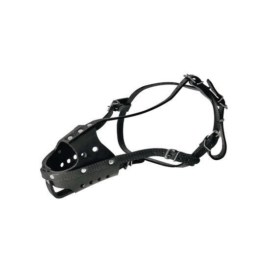 Muselière cuir taille 7 noir