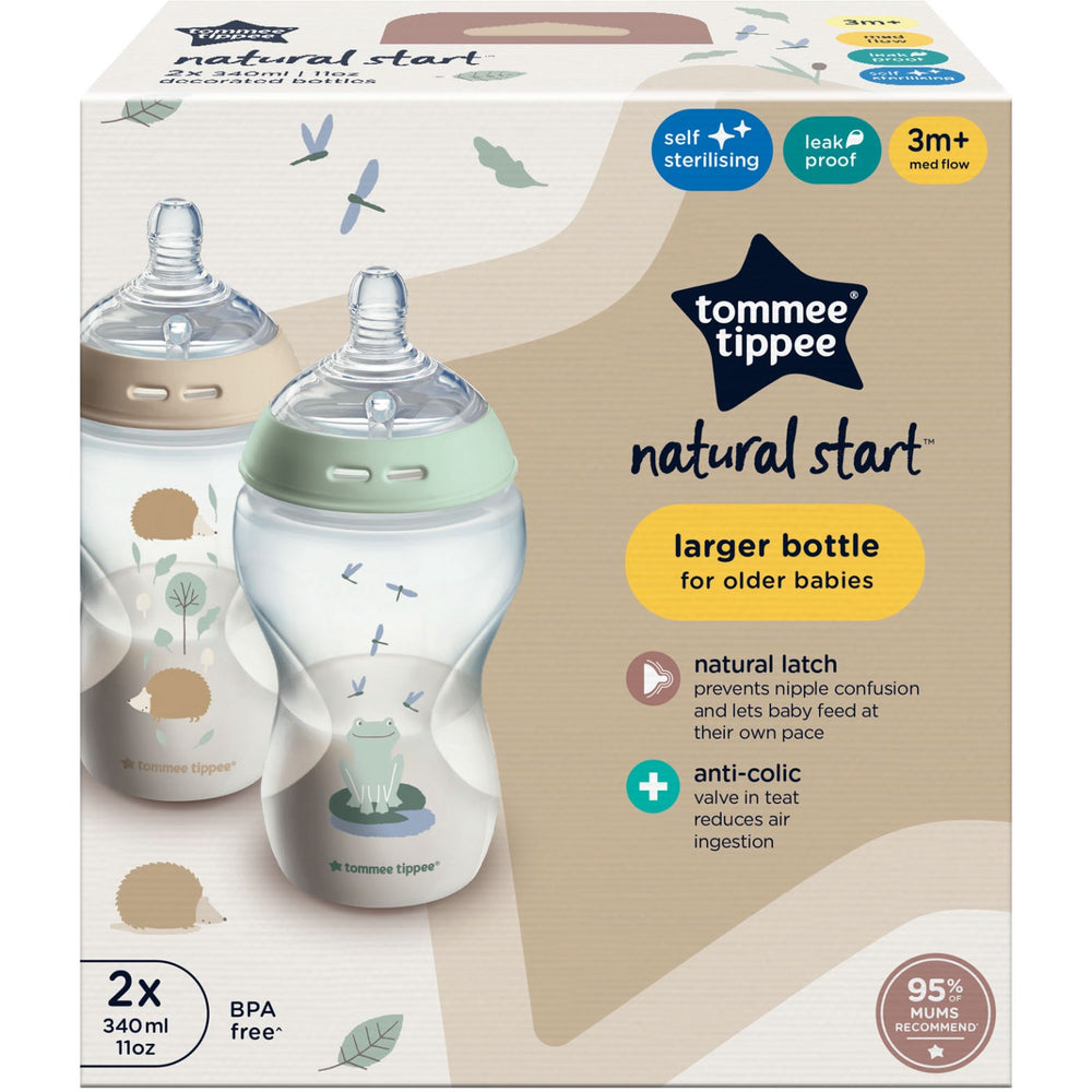 Køb Tommee Tippee Ns 2X 340ml Btl Pond Al Ar Sutteflaske