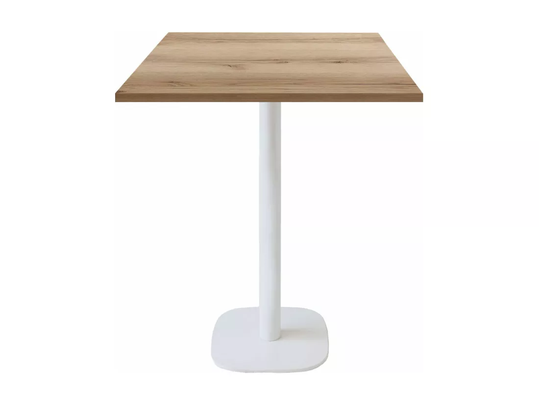 Mange-debout 70 x 70 cm - modèle Round banc chêne delano
