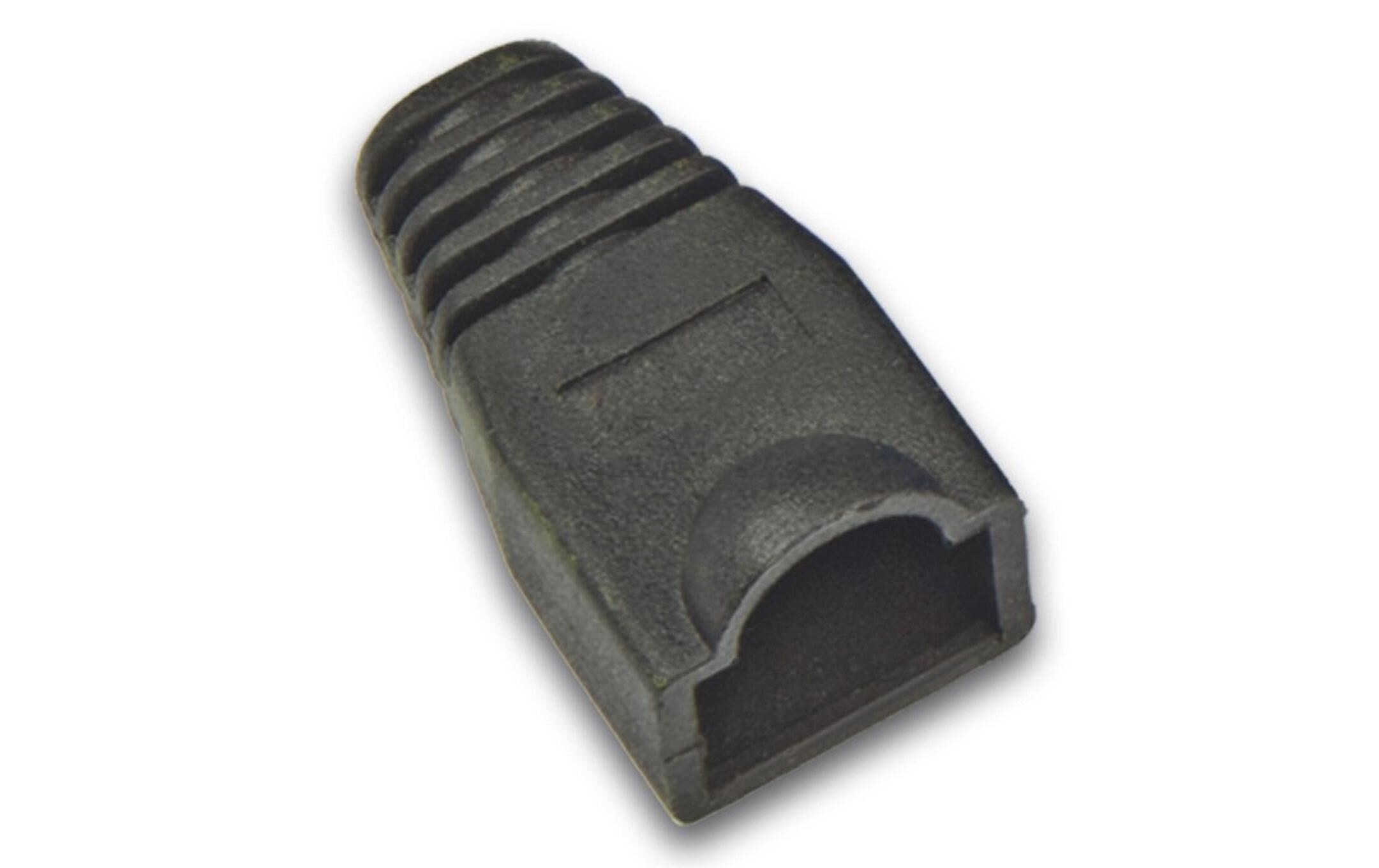 Knickschutztülle RJ-45 Schwarz, 100 StückKnickschutztülle