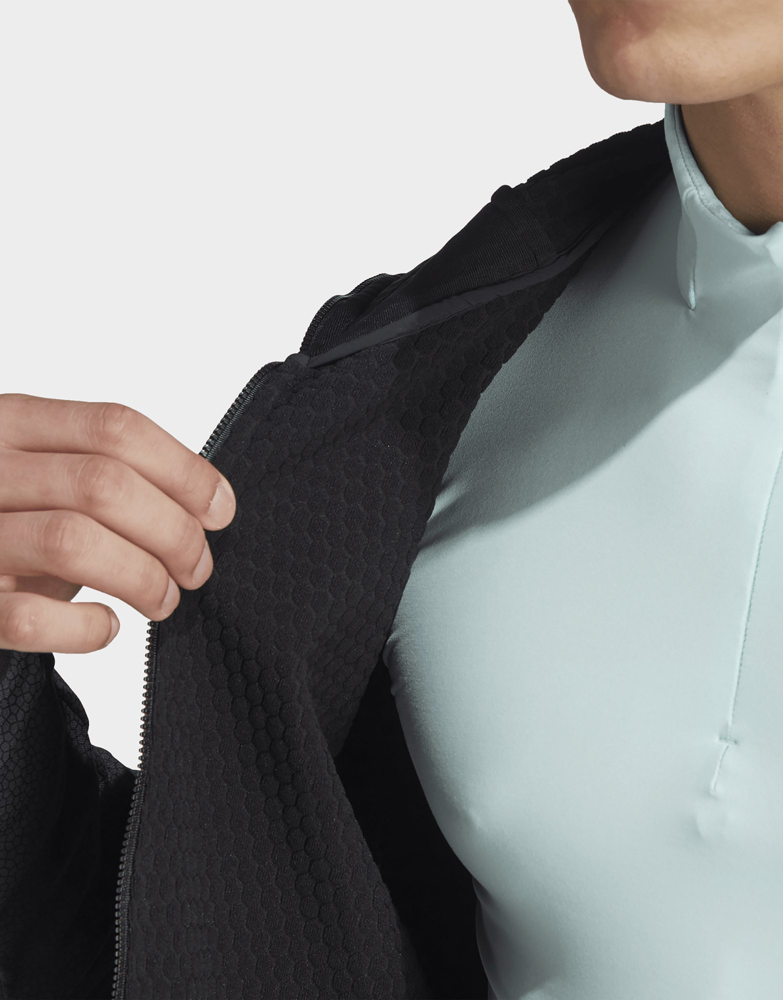 adidas Veste coupe-vent à capuche en molleton Terrex Techrock