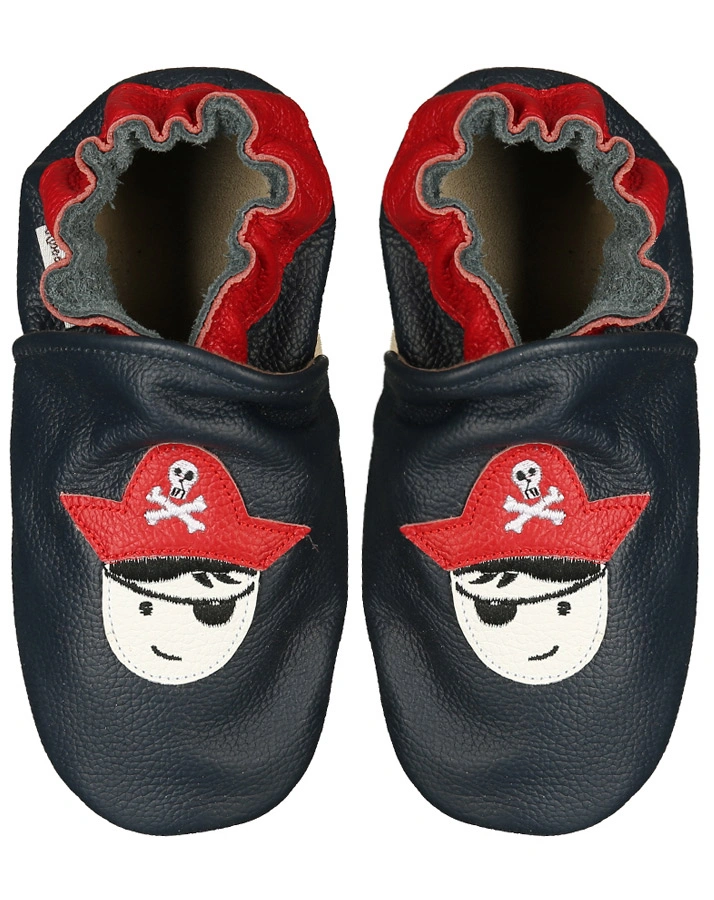 Krabbelschuhe CLASSICZ CAPTAIN HOOK in navy/rot