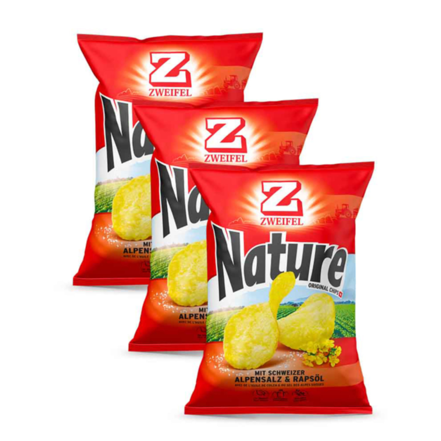 Zweifel Chips Nature 3x30g