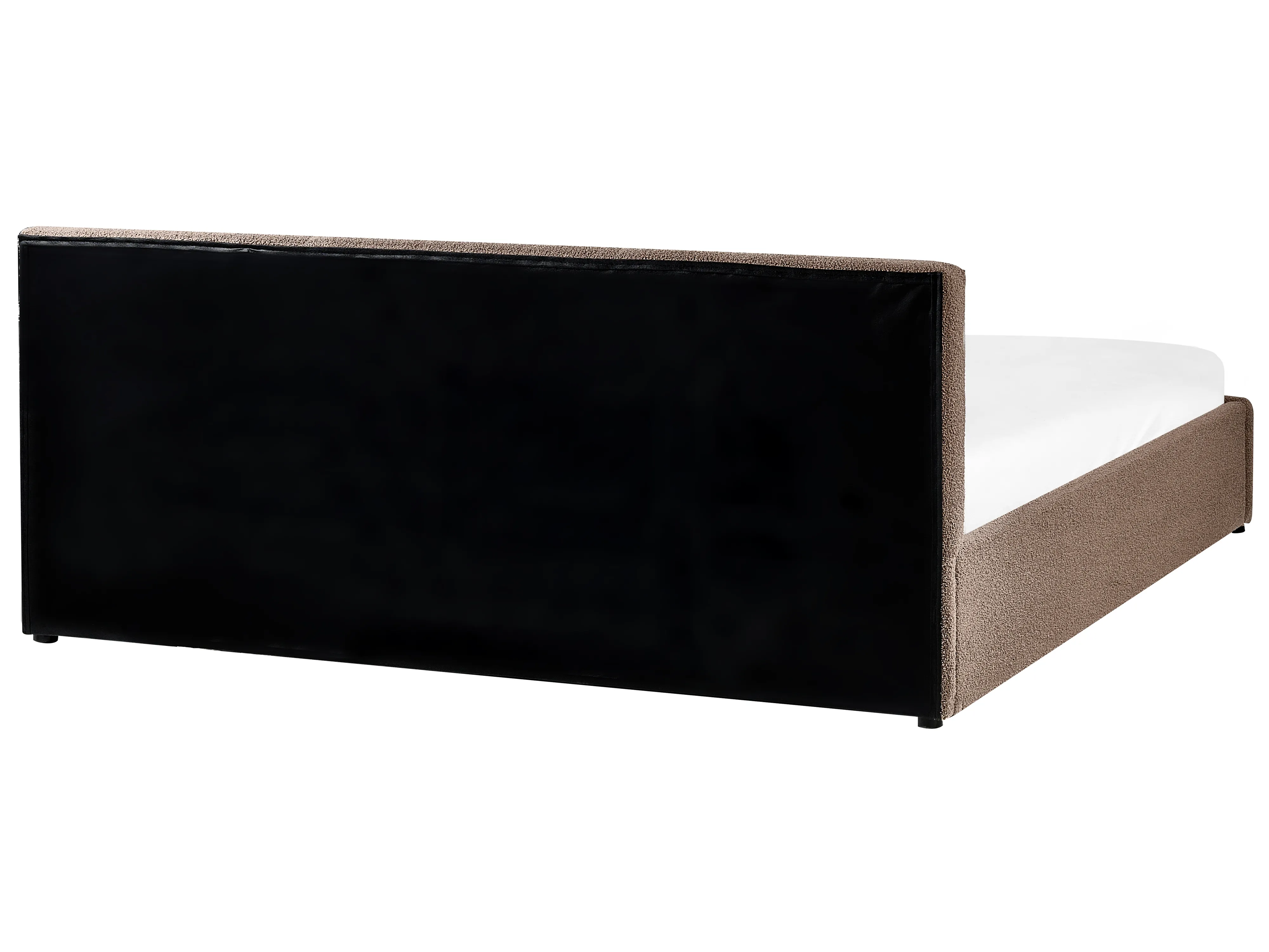 Bed met opbergruimte Bouclé BOUSSE 180 x 200 cm Taupe