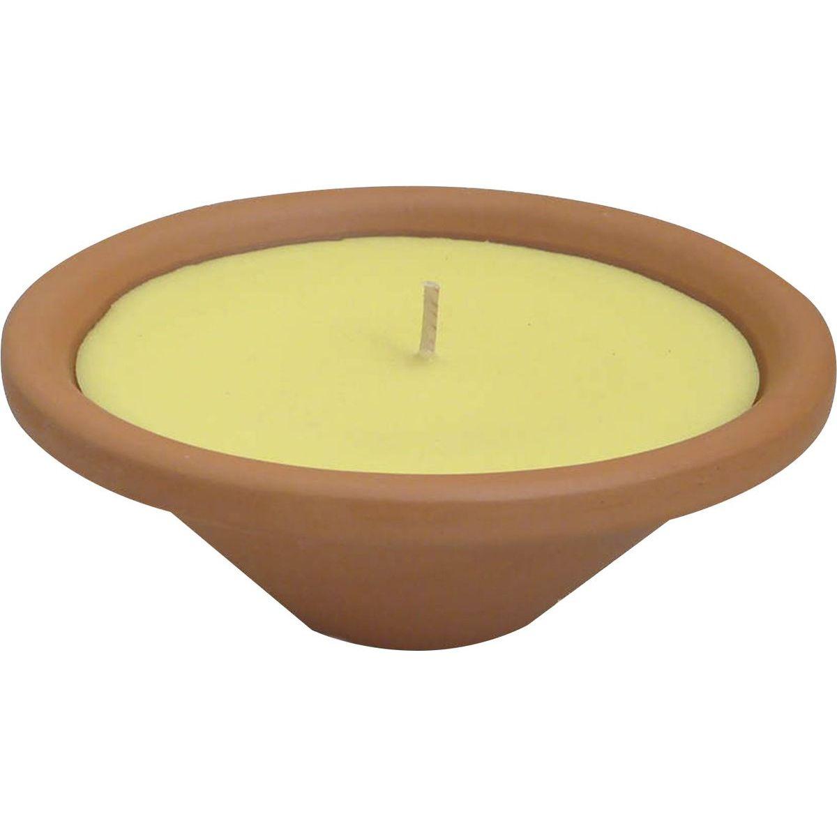 BOUGIE CITRONNELLE 100 NATURELLE X1  TERRE CUITE