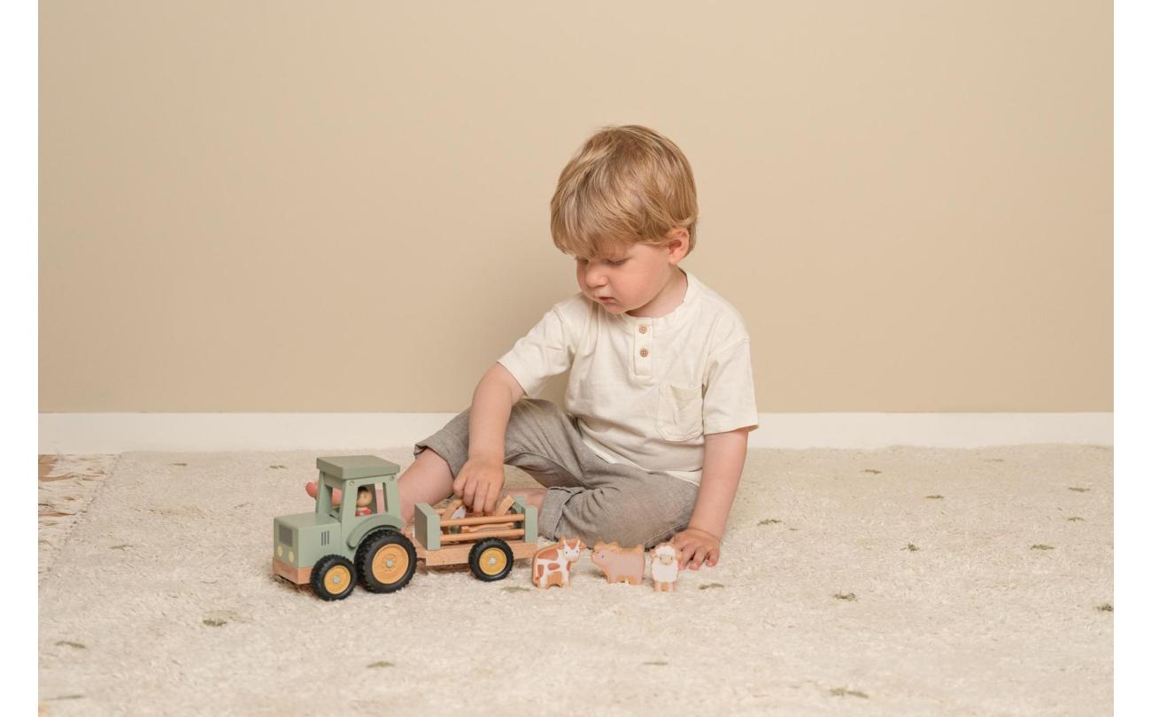 Little Dutch - Little Farm Tractor met trailer