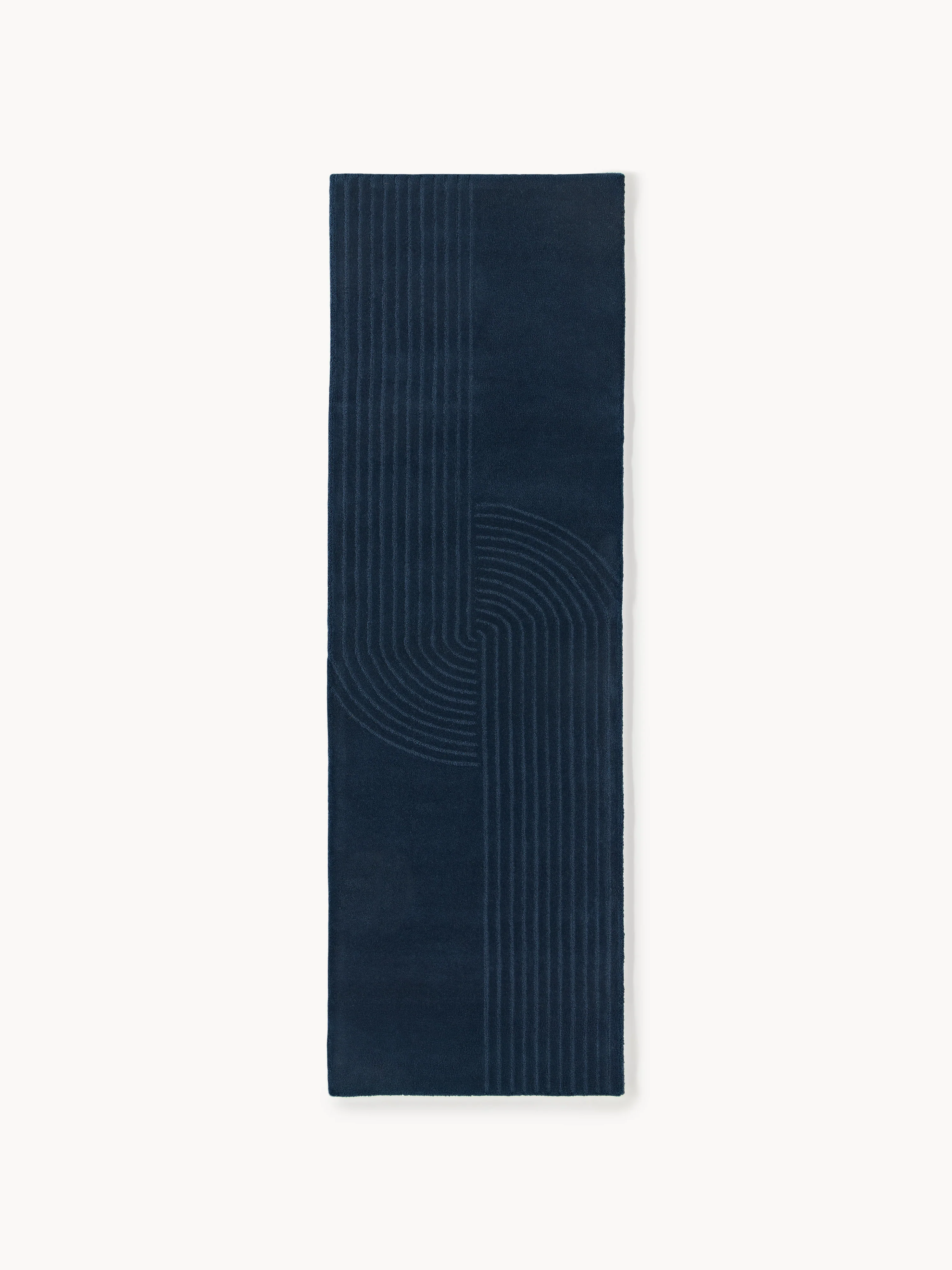 Handgetuft wollen loper Mason