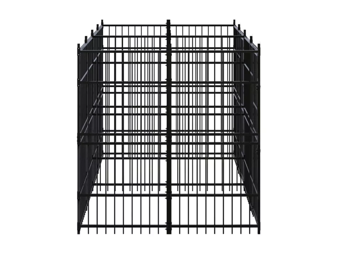 Chenil cage enclos pac noire 384 x 192 x 200 cm 02_0041873