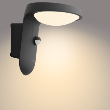 Philips solar buitenlamp Tyla LED met sensor zwart 18W 600 lm