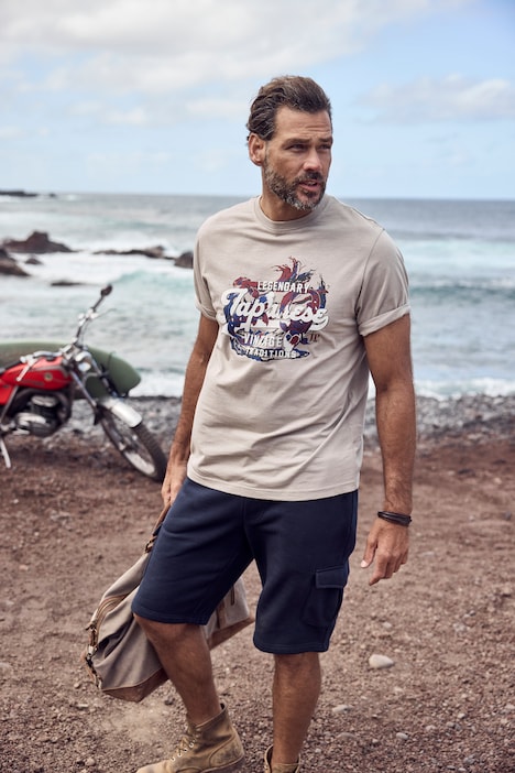 Sweat-Cargobermuda, Elastikbund, Cargotaschen