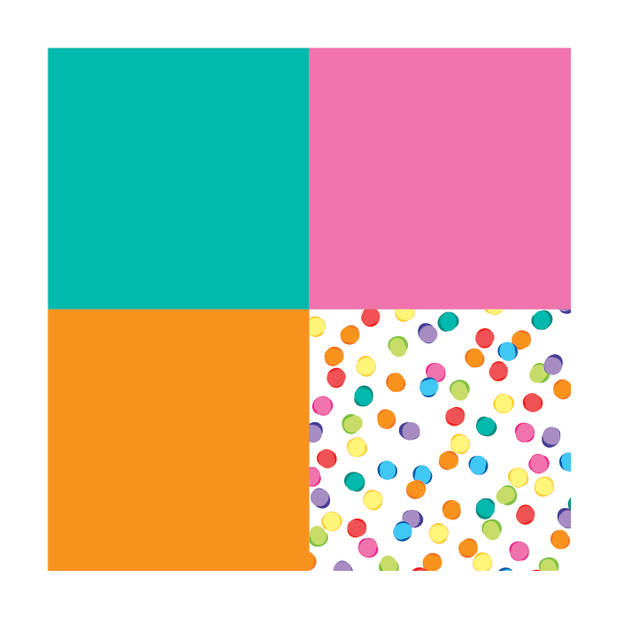 Haza Original Servetten festive colors 25x25cm 20x