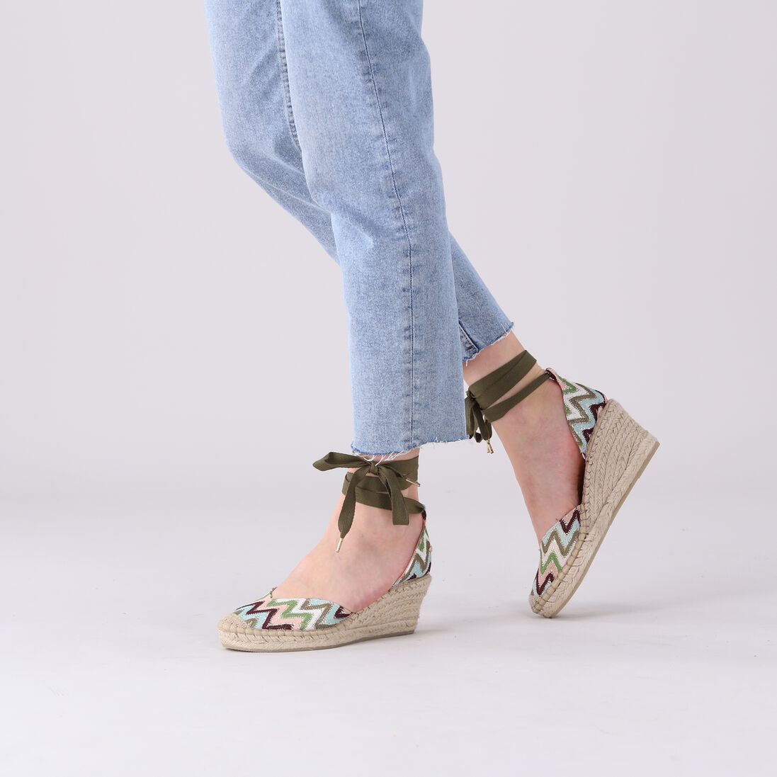 FRED DE LA BRETONIERE groene fred de la bretoniere espadrilles 153010217