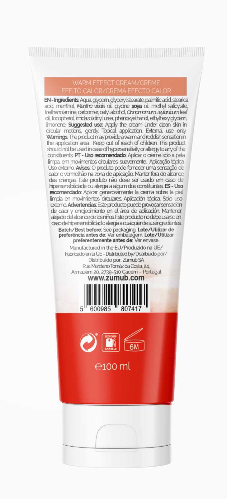 Creme Aquecedor Zumub 100 ml