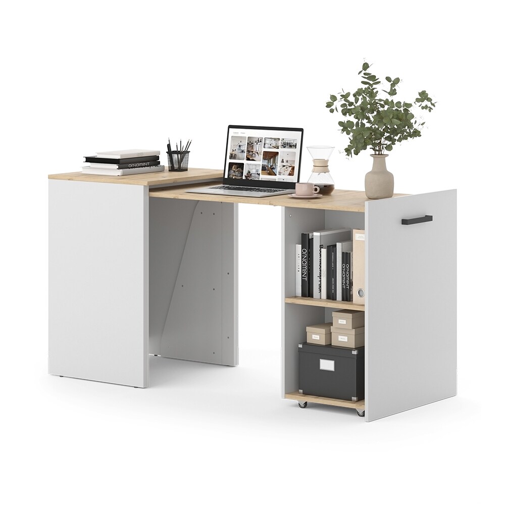Vicco Schreibtisch Adam Greige Eiche 60 x 150,2 cm