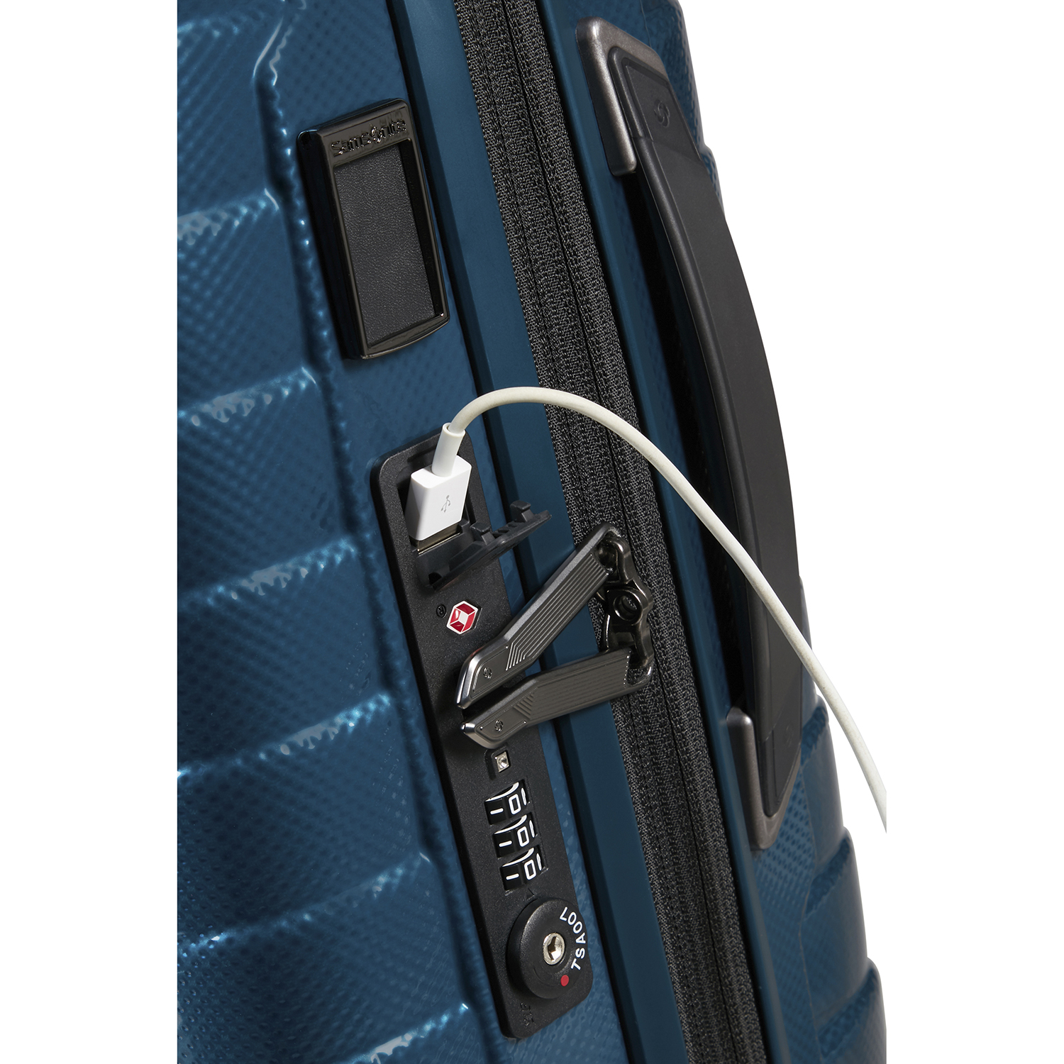 Samsonite Proxis Spinner 55/35 Expandable petrol blue