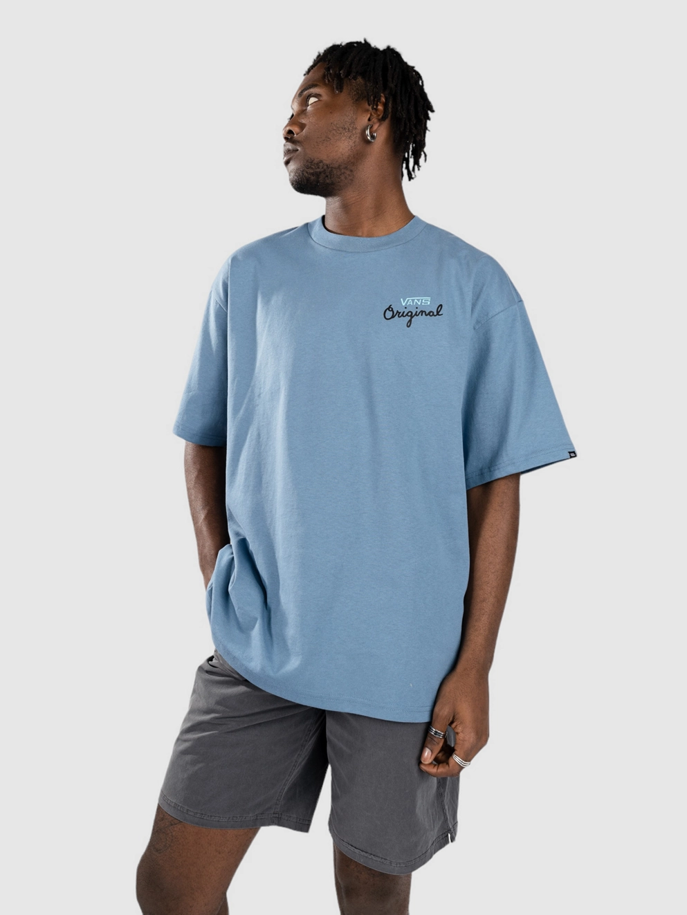 Vans Orange Records Loose T-Shirt copen blue