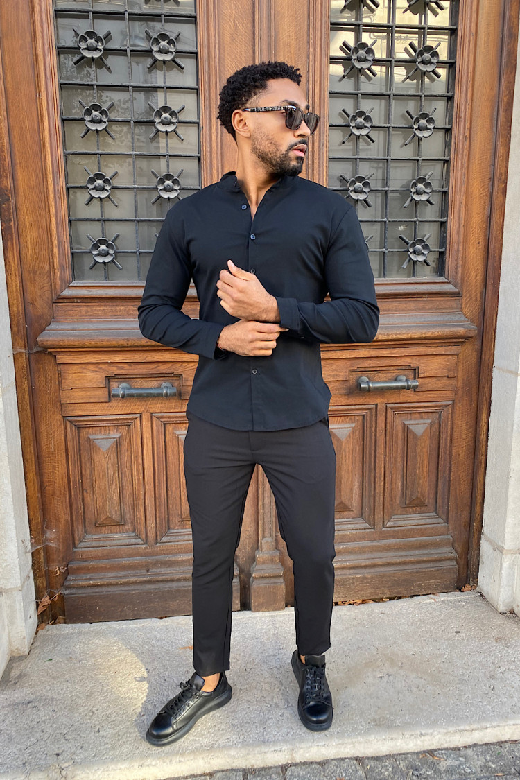 Pantalon de costume homme noir
