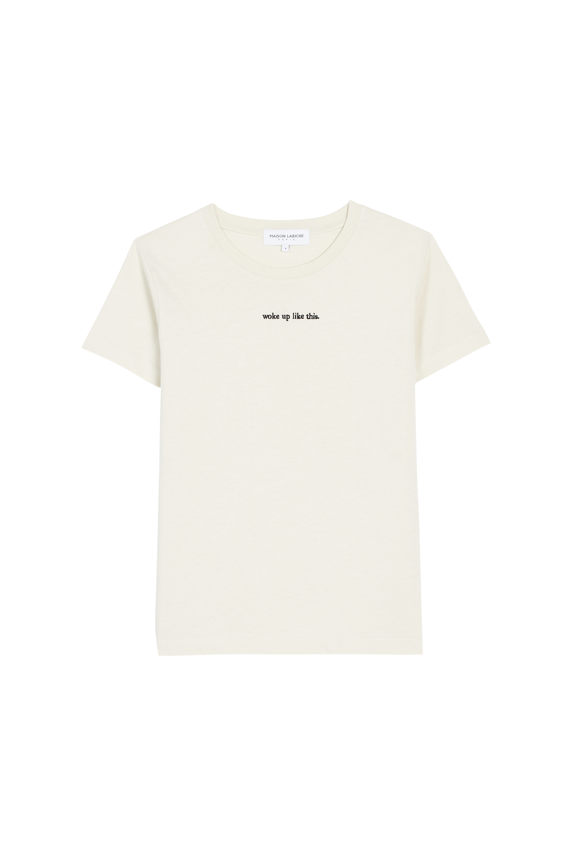 MAISON LABICHE T-shirt ST MICH WOKE UP LIKE THIS Beige