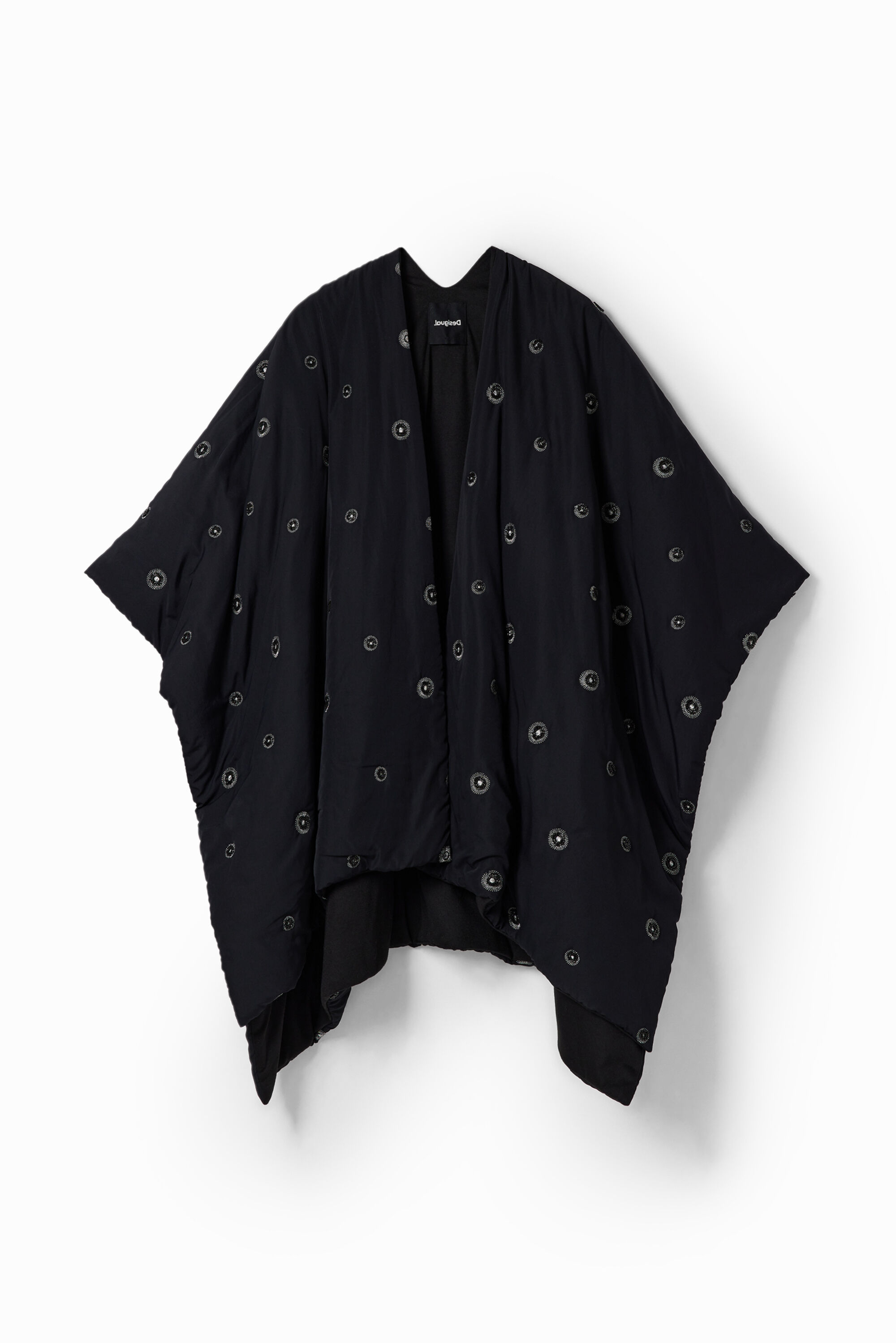 Poncho matelassé ceinture