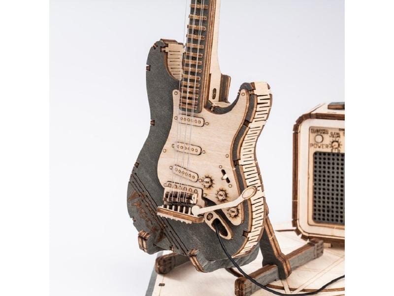RoboTime Bausatz E-Gitarre E-Gitarre 3D Puzzle aus Holz