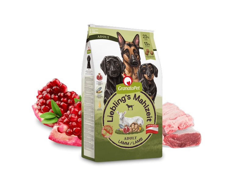 GranataPet Trockenfutter Liebling's Mahlzeit Lamm Adult 10 Alleinfuttermittel für ausgewachsene Hunde