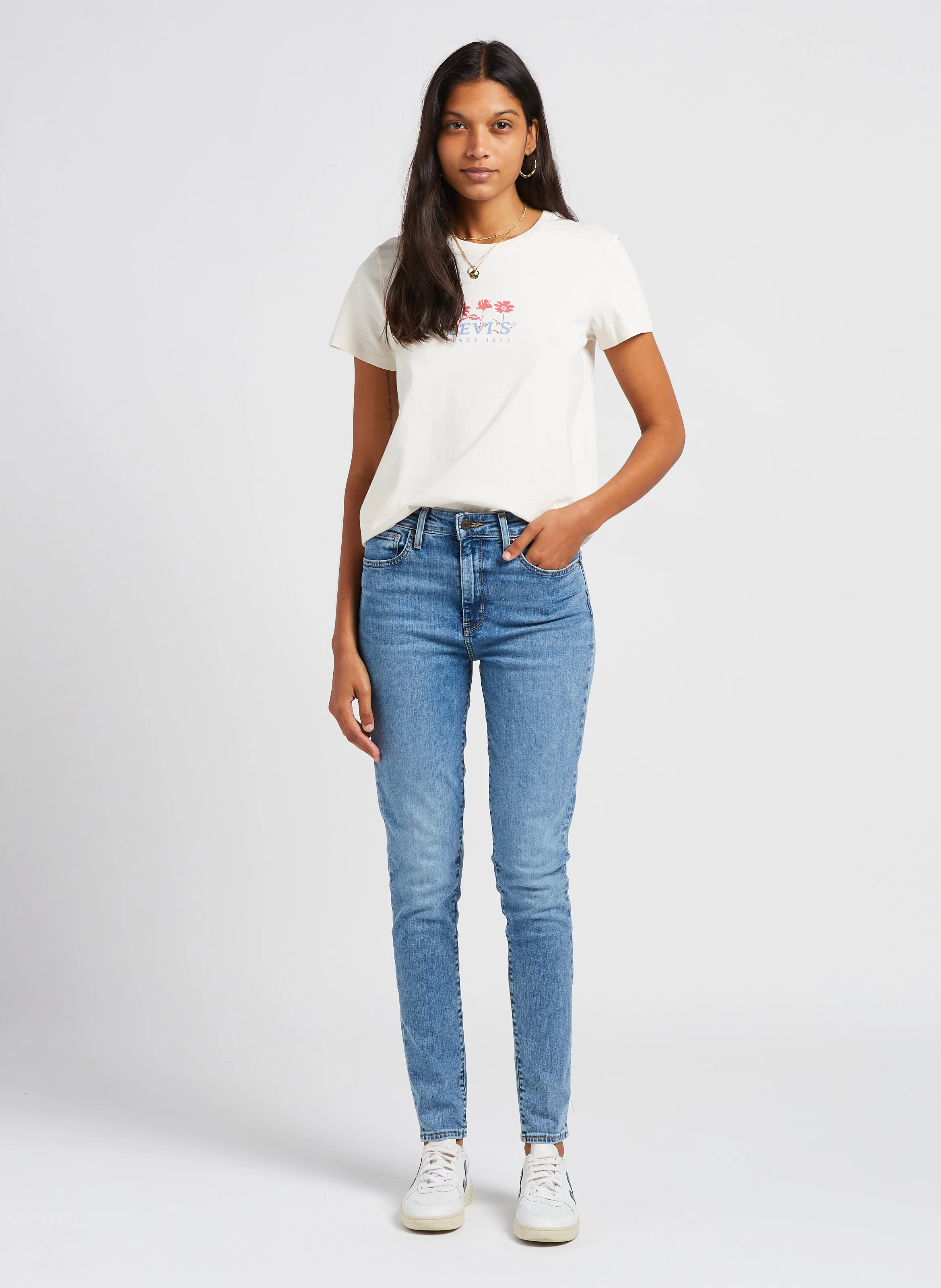 721 HIGH RISE SKINNY - Jean skinny taille haute | Jean Délavé