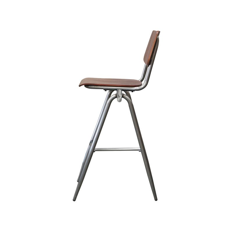 Barstoel Rock design set van 2 donkerbruin