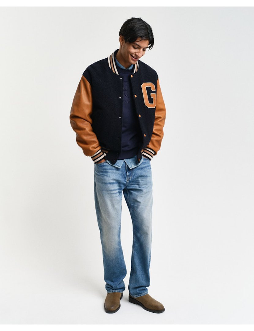 Tonal Shield Sweatshirt Blue