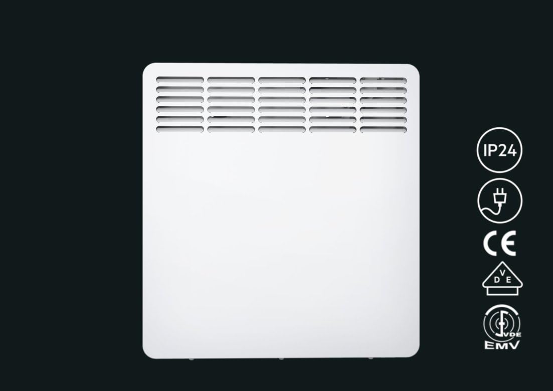 AEG Wandkonvektor WKL 755, Elektroheizung energiesparend, 750 W für ca. 9 m², TÜV geprüft, LCD-Display, Wochenzeitschaltuhr, 236532