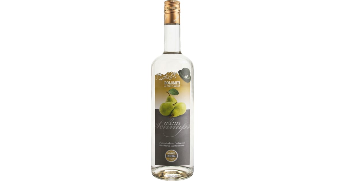 Dolomiti Williams Schnaps 35% (Einweg)