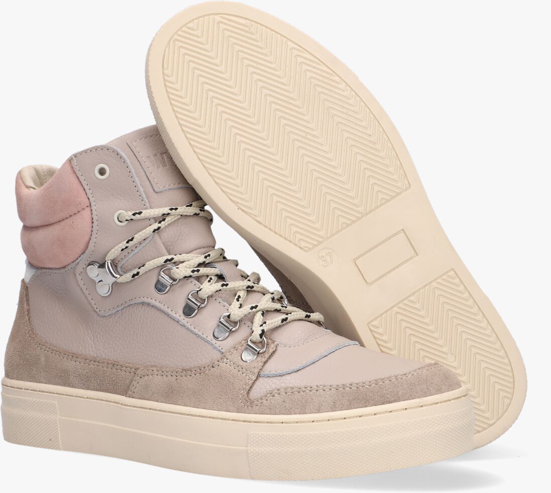 WYSH taupe wysh hoge sneaker nikkie