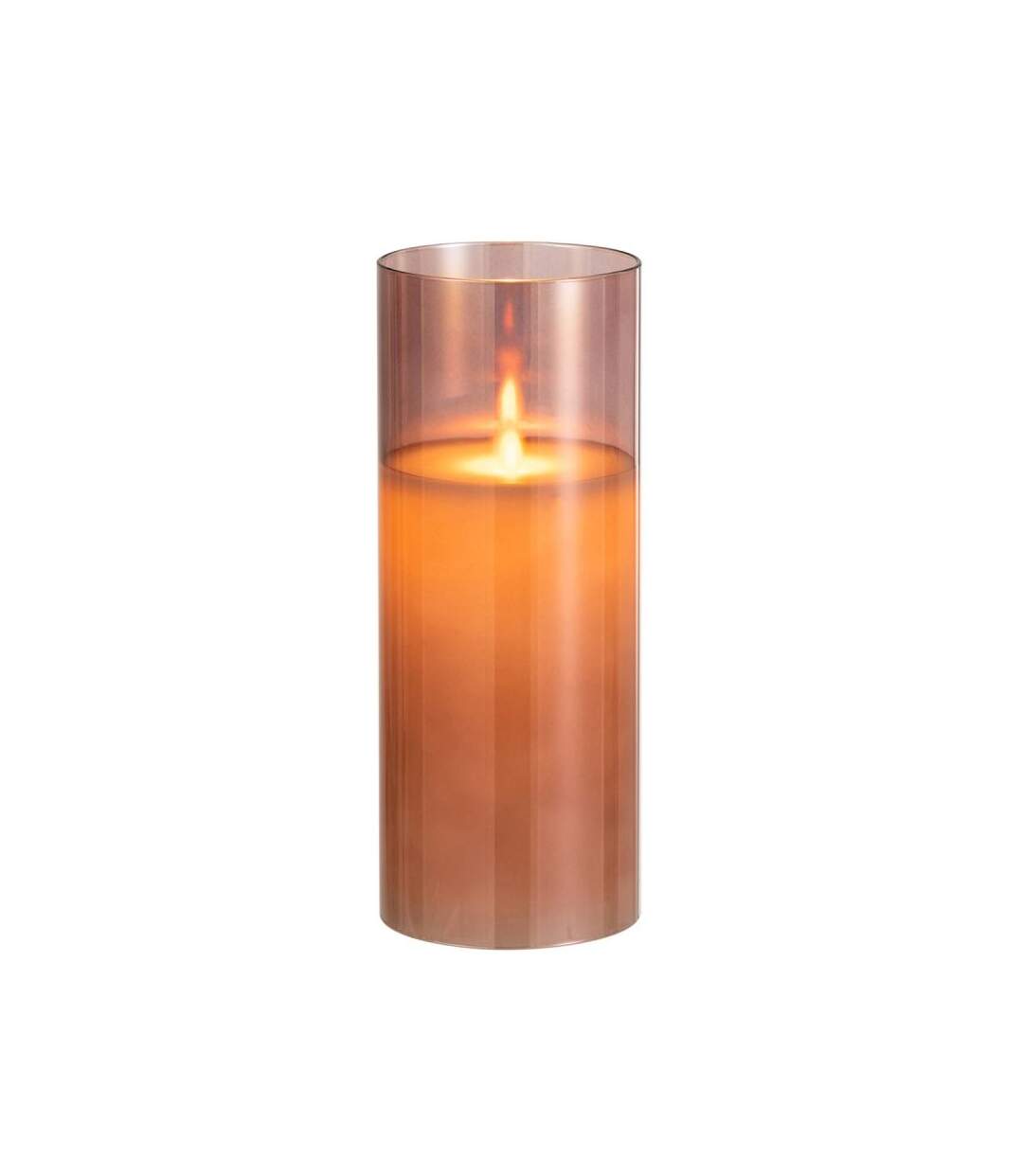 Paris Prix - Lampe à Poser Led brillante 20cm Marron