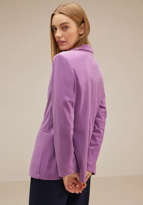 Longblazer in Samt Optik - cool lilac
