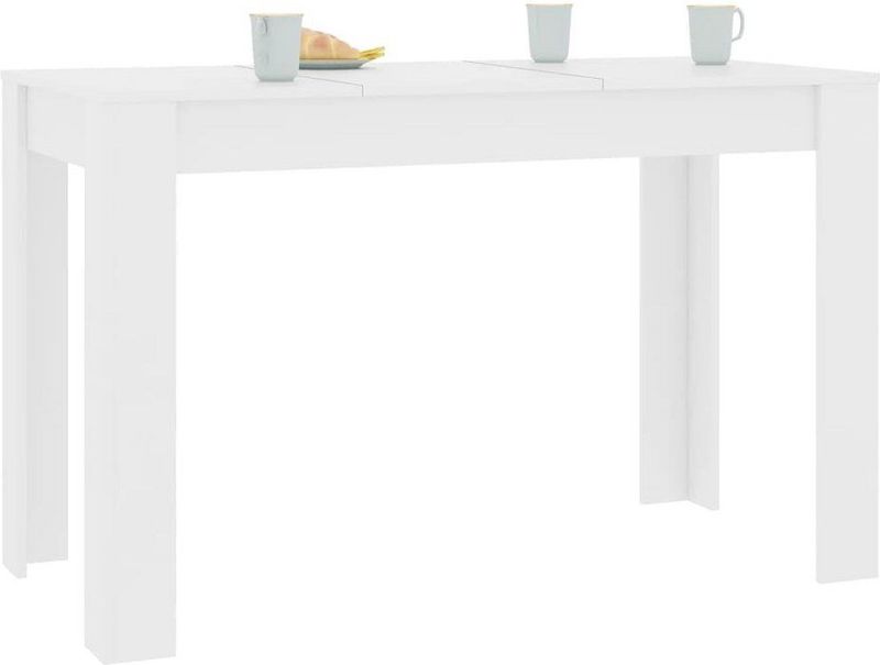 vidaXL - Eettafel - Wit - Bewerkt Hout - 120x60x76 cm