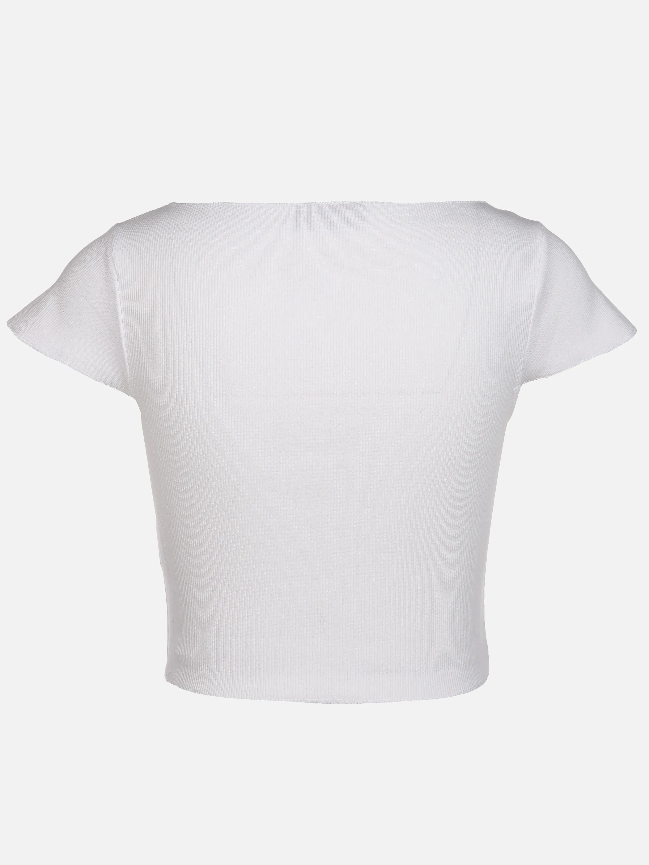 Damen Rippshirt im Cropped Style