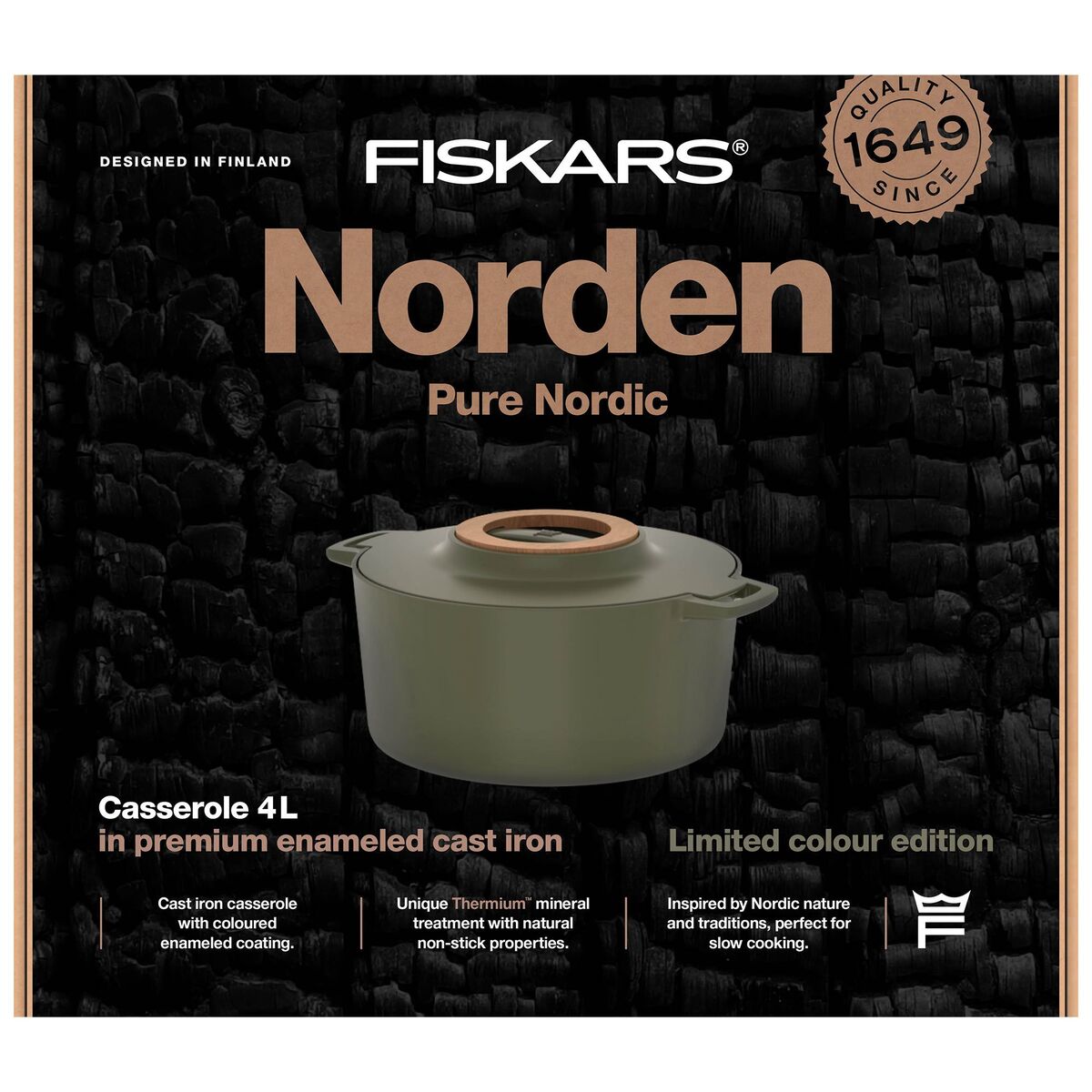 Norden støpejernsgryte 4 liter, brennesle