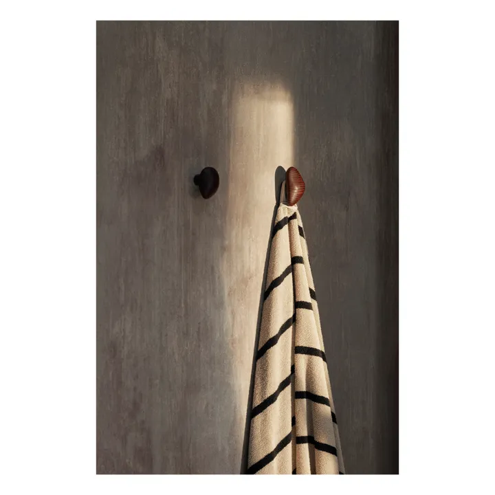 Ferm Living Patères Cairns - Set de 2 | Marron