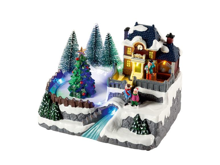 Kerstdorp figuur met LED